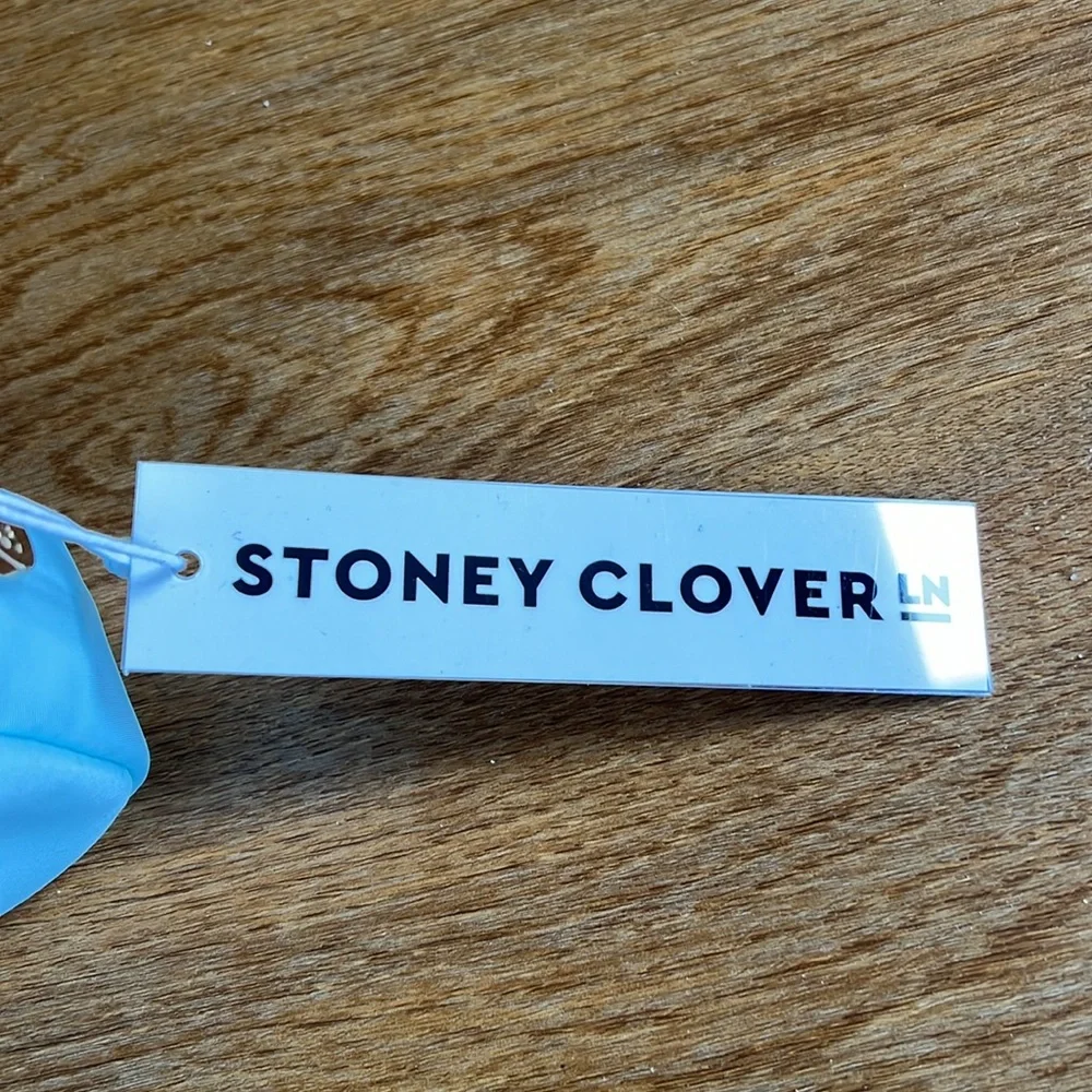 NWT Stoney Clover Lane classic small pouch in sky blue